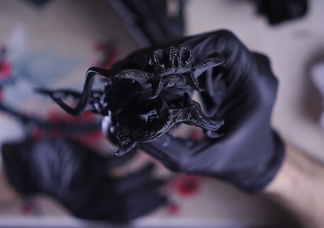 Нижние слои сразу после печати