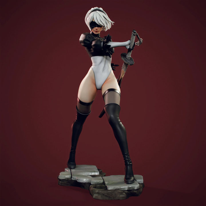 Фигурка 2B — Nier Automata, без юбки