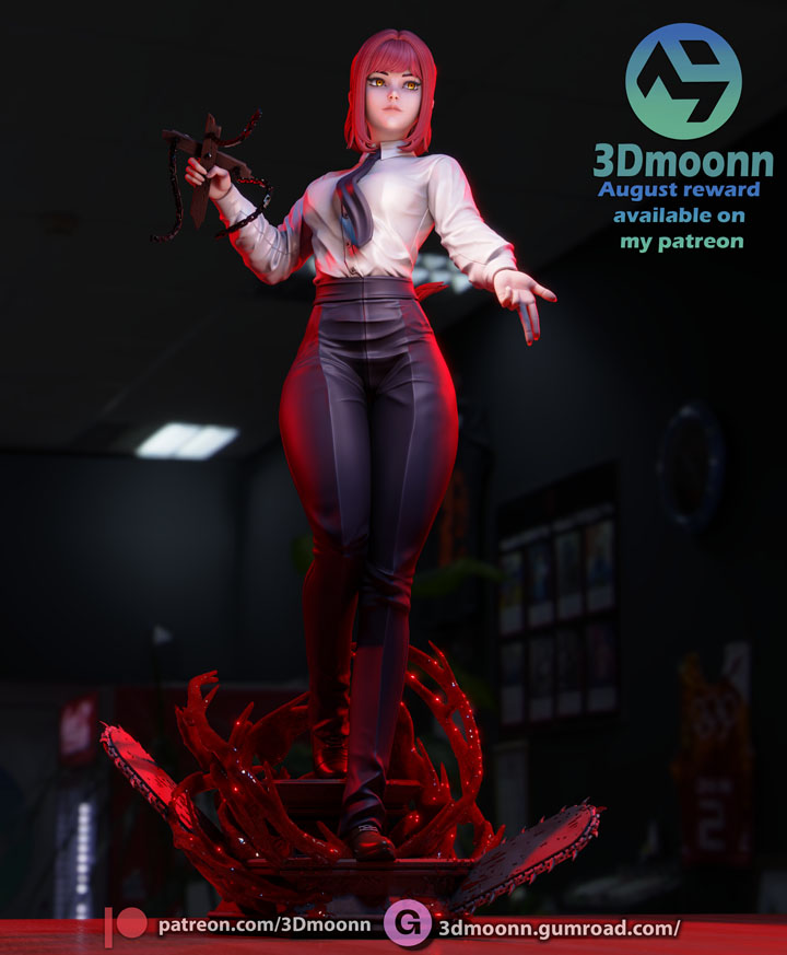 Фигурка Makima - Chainsaw Man, снизу без плаща