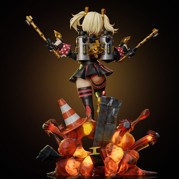 Фигурка Burnice - Zenless Zone Zero, вид сзади