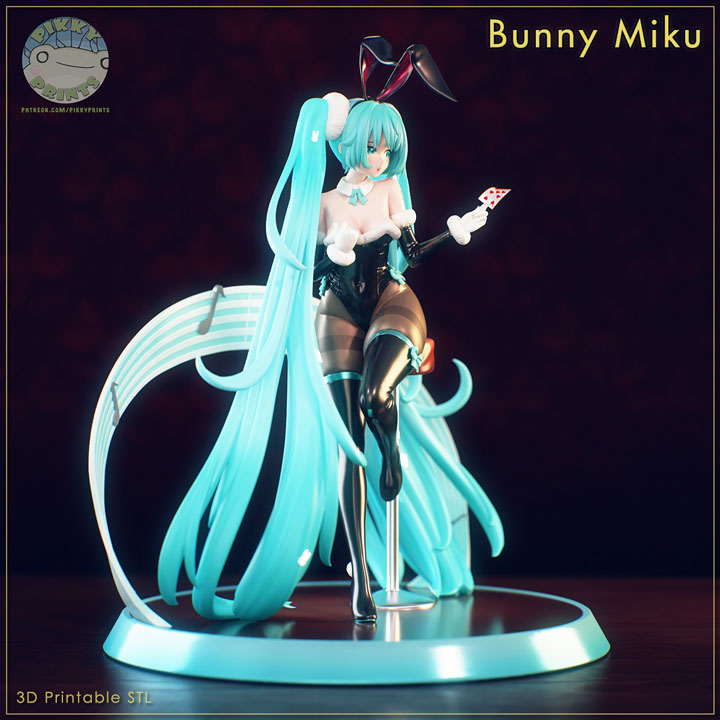 Фигурка Hatsune Miku Bunny - Vocaloid, вид справа