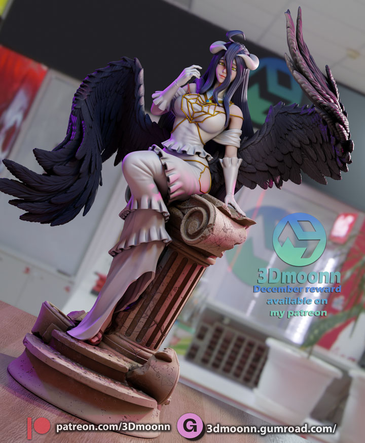 Фигурка Albedo - Overlord, наклон