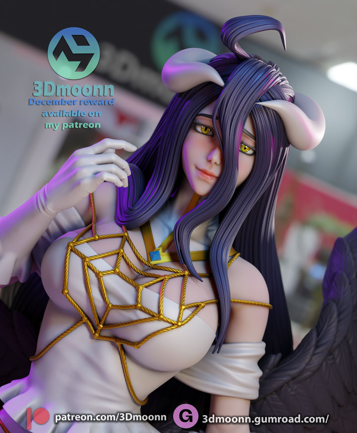 Фигурка Albedo - Overlord, лицо