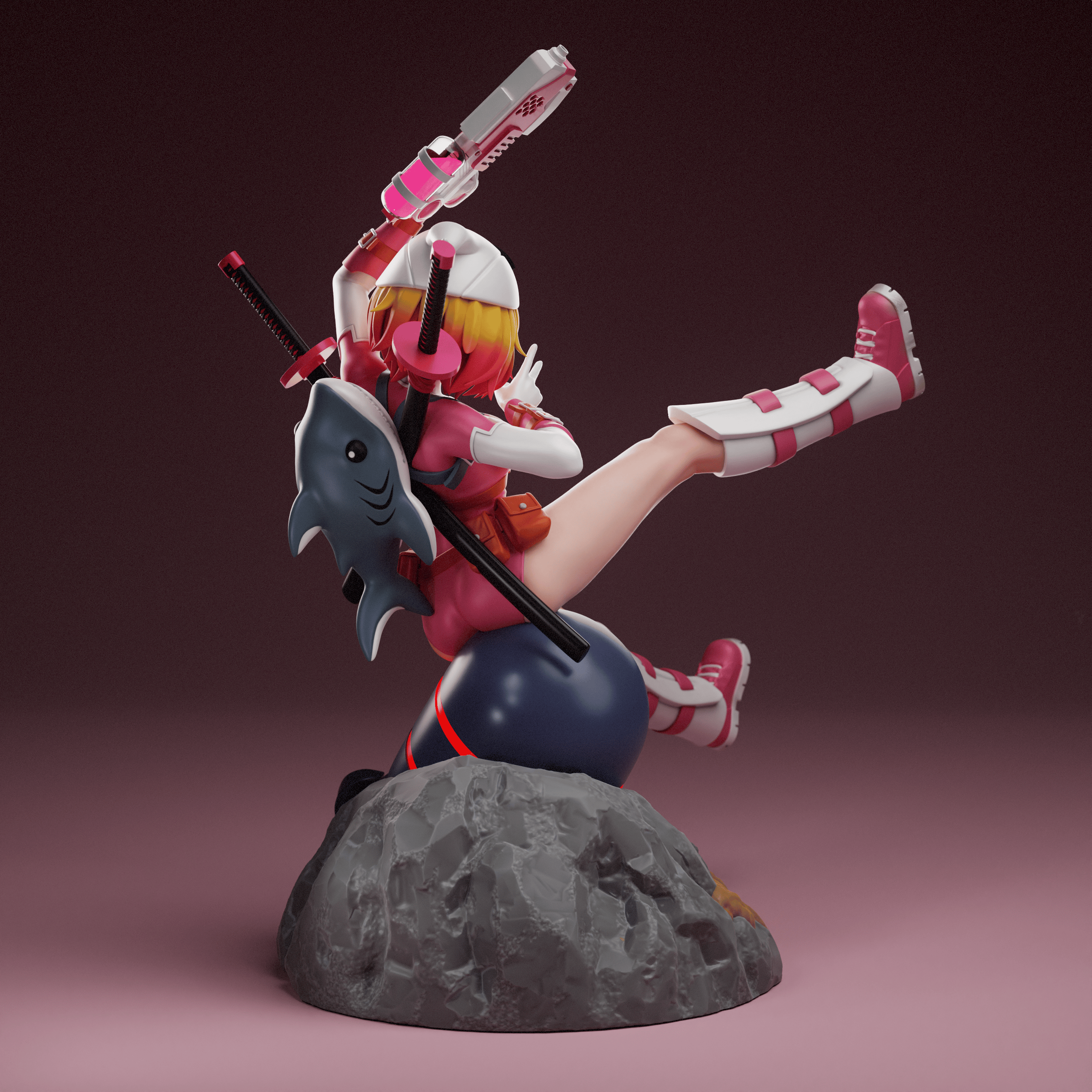 Фигурка Gwenpool, вид сзади