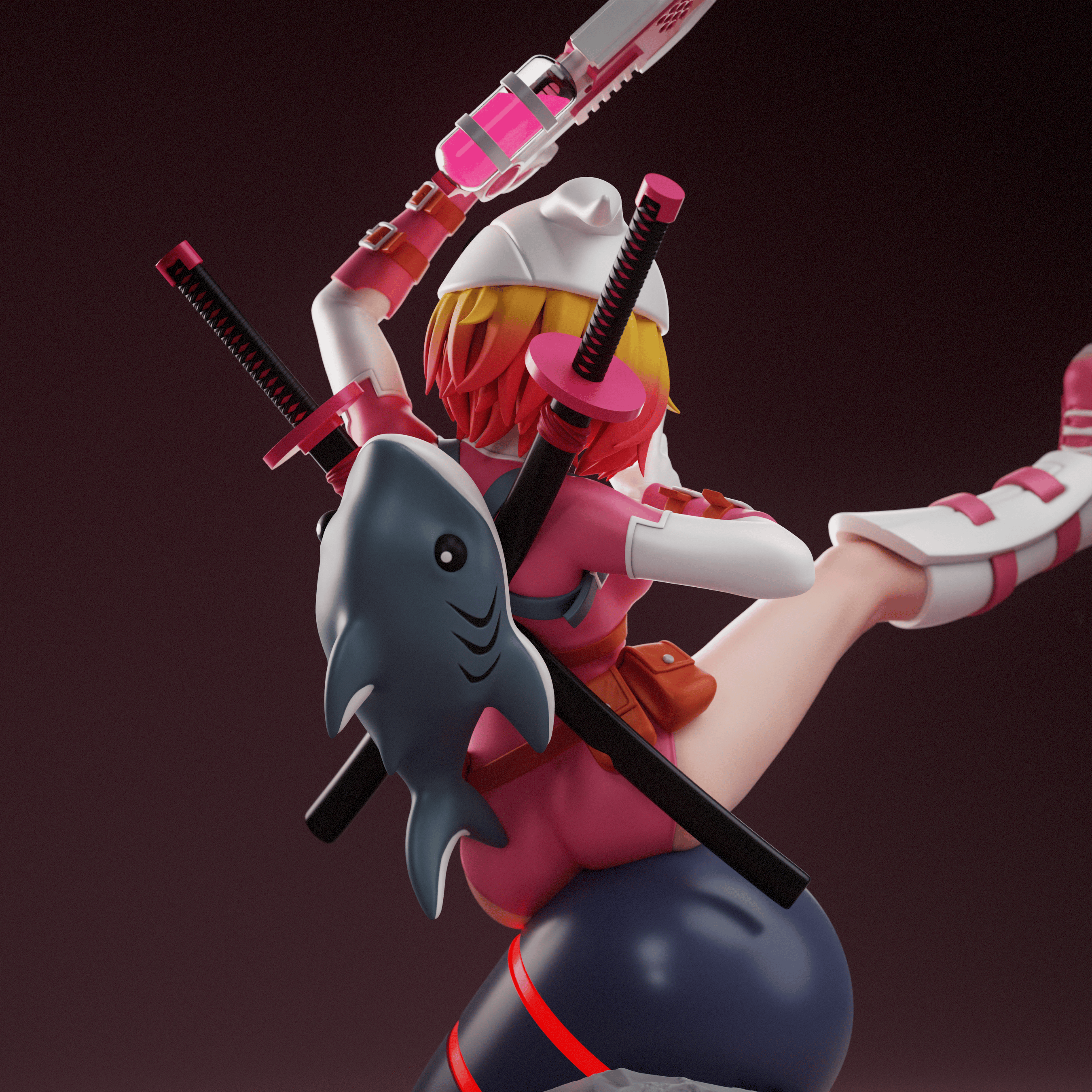 Фигурка Gwenpool, вид сзади приближенный