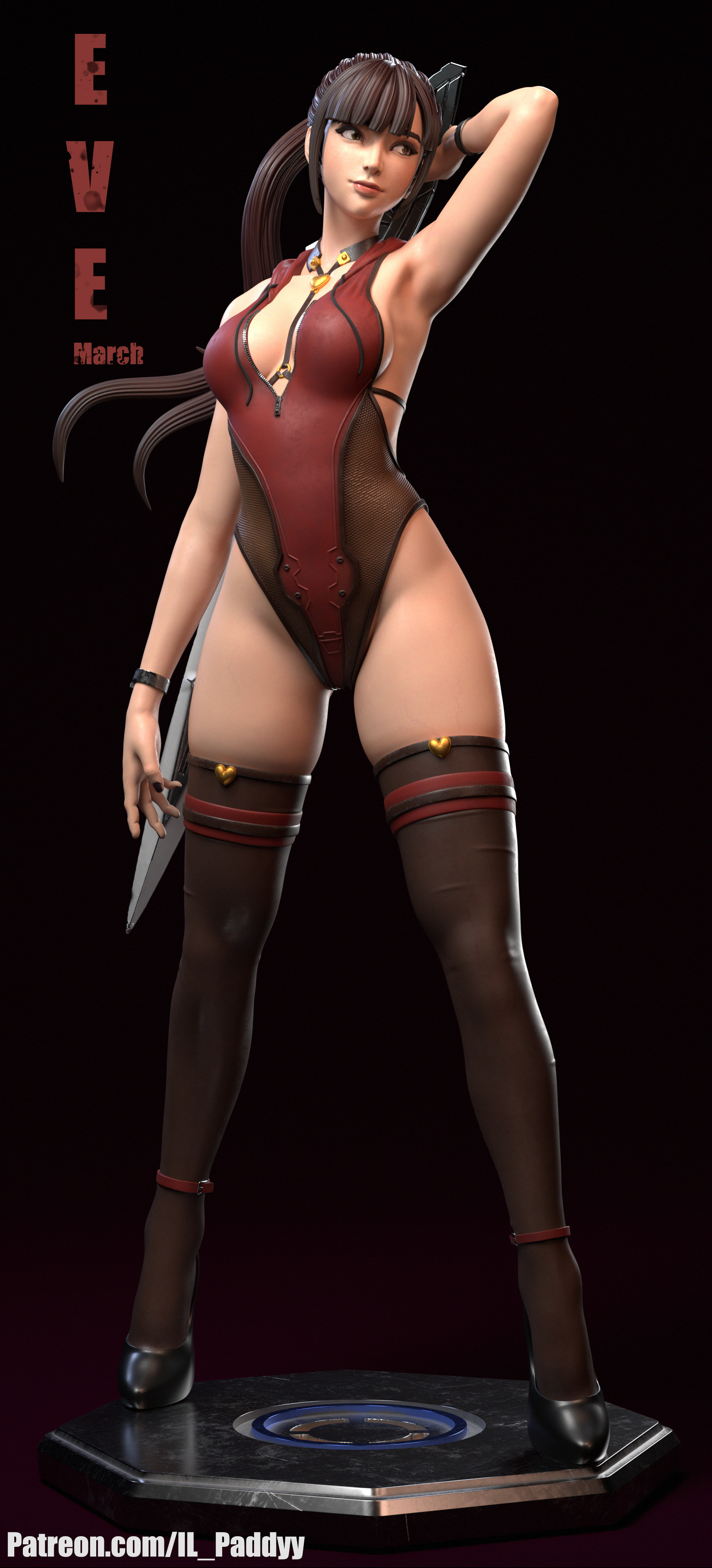 Фигурка Eva — Stellar blade, фронтальный вид