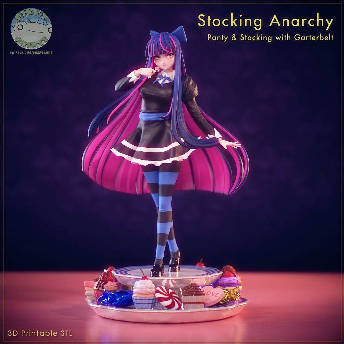 Фигурка Panty & Stocking — Stocking Anarchi, общий план