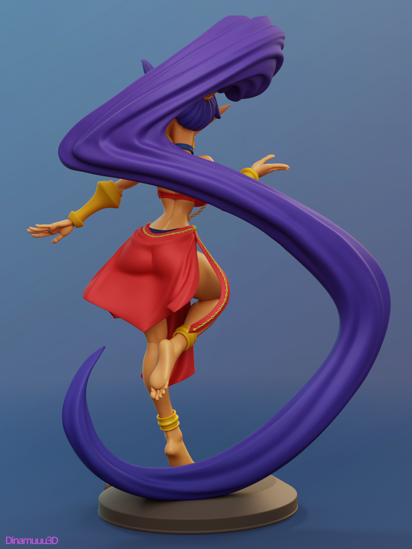 Фигурка Shantae, вид сзади