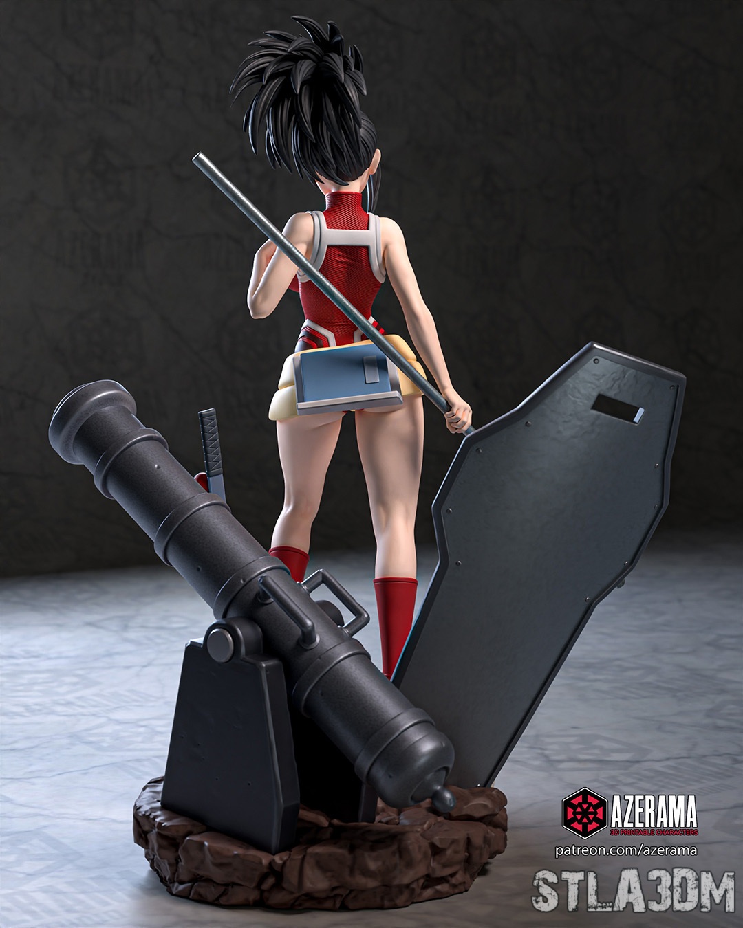 Фигурка Momo Yaoyorozu — My hero academia, вид сзади