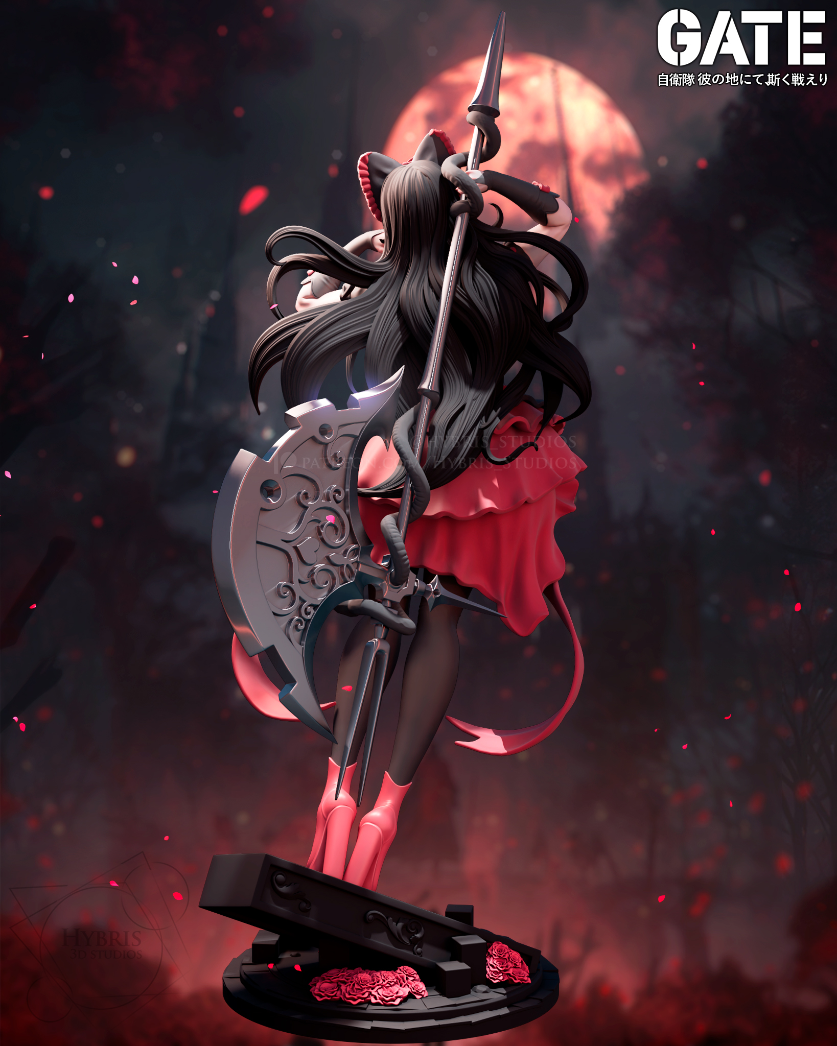 Фигурка Rory Mercury — Gate, вид сзади